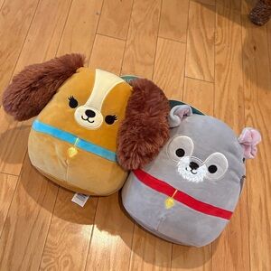 NWT Lady and Tramp Squishmallow set